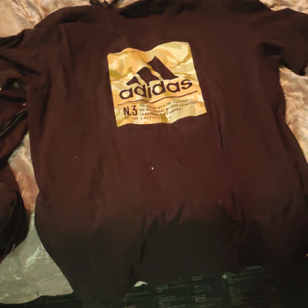 Adidas black tee